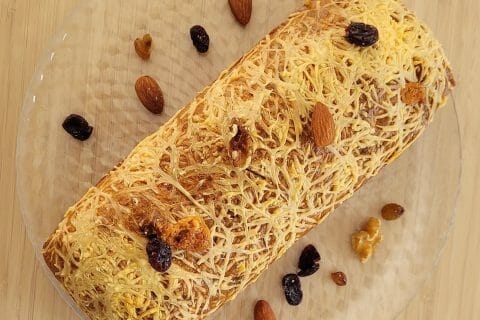 Cliquez pour zoomer ! Cake à la fourme d’Ambert, noix et raisins secs Thermomix par orelieee