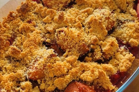Cliquez pour zoomer ! Crumble aux mirabelles Thermomix par orelieee