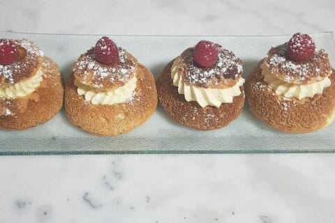 Cliquez pour zoomer ! Choux craquelin fraises chantilly Thermomix par jessy