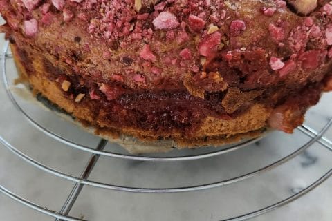 Cliquez pour zoomer ! Gateau lyonnais aux poires et pralines roses Thermomix par jessy