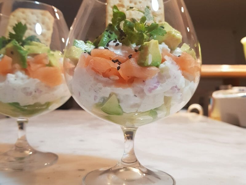 Cliquez pour zoomer ! Verrines au saumon et pommes granny Thermomix par jessy