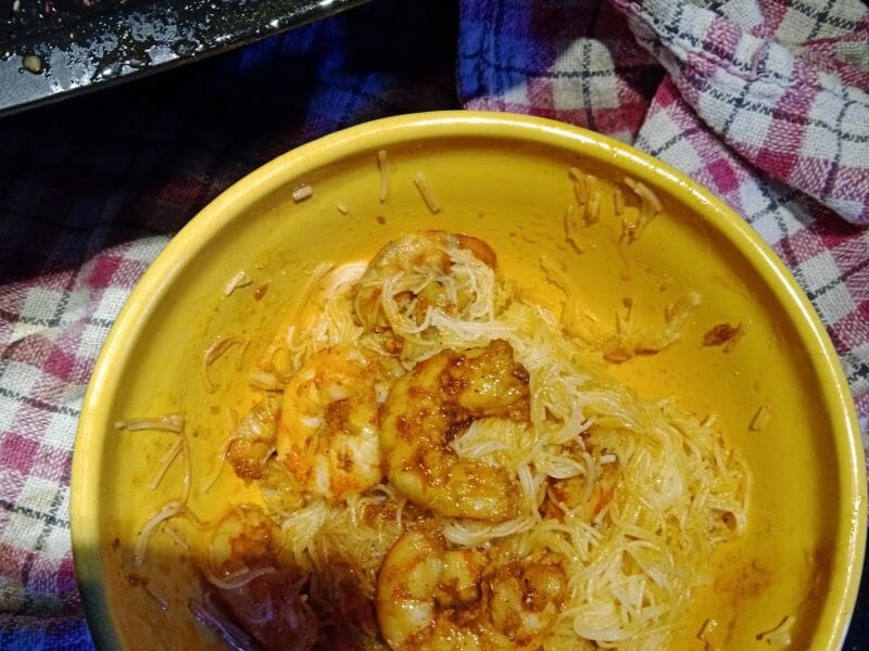 Cliquez pour zoomer ! Bo Bun de crevettes marinées Thermomix par leelou11