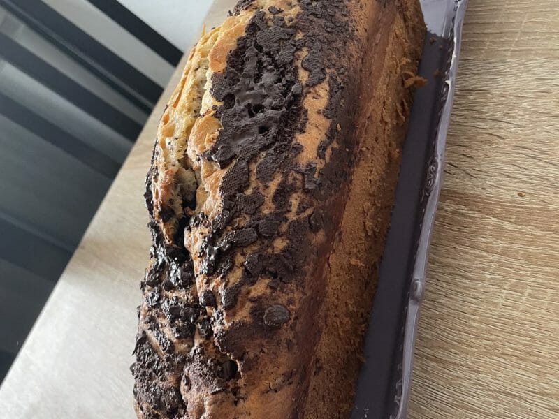 Cliquez pour zoomer ! Plum cake aux pépites de chocolat Thermomix par Melolilol