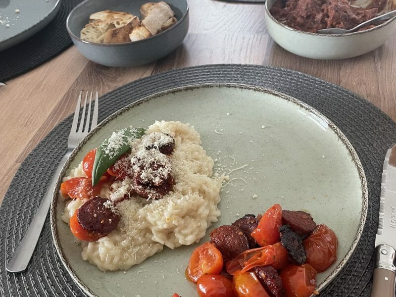 Cliquez pour zoomer ! Risotto au chorizo Thermomix par Melolilol
