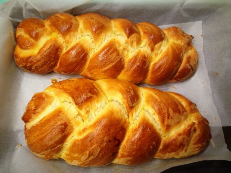 Cliquez pour zoomer ! Brioche tressée à la mie filante Thermomix par Katiamartho