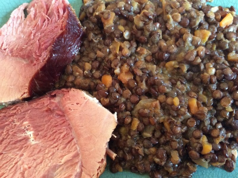 Cliquez pour zoomer ! Lentilles et ses saucisses Thermomix par Sunshine25870
