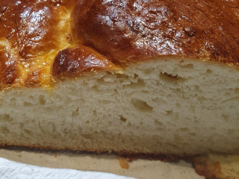 Cliquez pour zoomer ! Brioche tressée à la mie filante Thermomix par pat73390