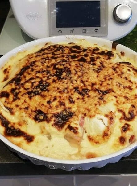 Gratin de poireau au jambon au Thermomix - Cookomix