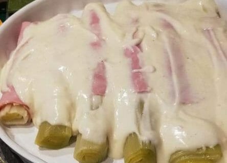 Cliquez pour zoomer ! Gratin de poireau au jambon Thermomix par BOUBOU06600