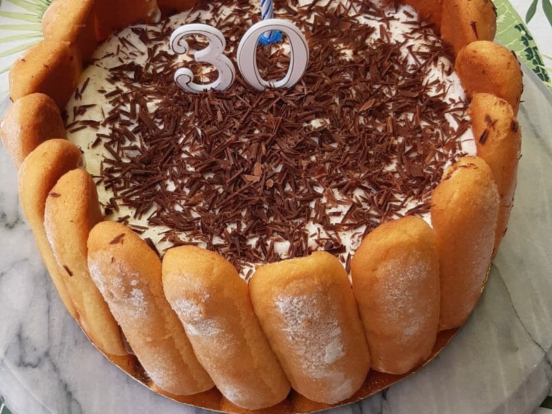 Cliquez pour zoomer ! Charlotte poire chocolat Thermomix par louloutedeco