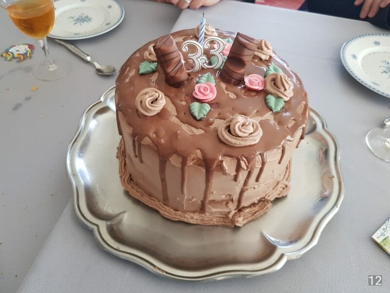 Cliquez pour zoomer ! Layer cake Kinder Bueno Thermomix par louloutedeco