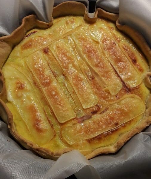 Cliquez pour zoomer ! Tarte courgette, jambon & chèvre Thermomix par Madnath