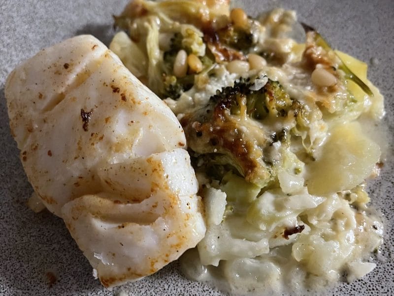 Cliquez pour zoomer ! Gratin de pommes de terre et brocolis Thermomix par Chloe-Lucy-Paris