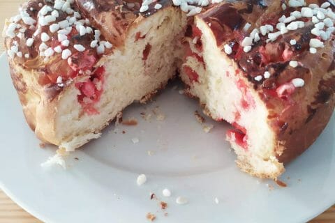 Cliquez pour zoomer ! Brioche aux pralines roses Thermomix par Nel40