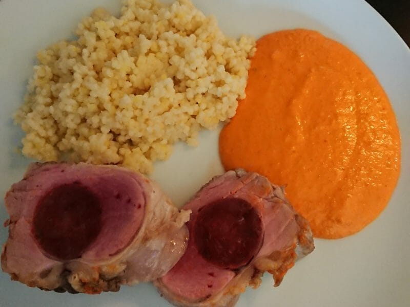 Cliquez pour zoomer ! Filet mignon au chorizo Thermomix par NANOUCOCO