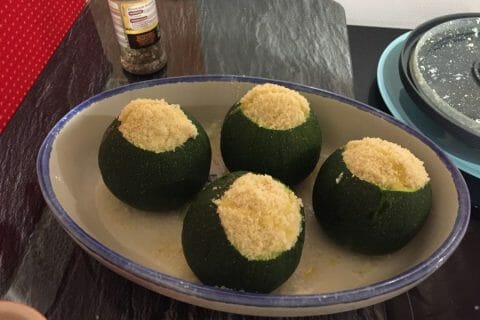 Cliquez pour zoomer ! Courgettes rondes farcies à la ricotta Thermomix par Stasia