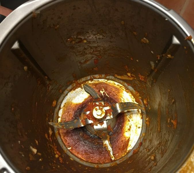 Cliquez pour zoomer ! Spaghettis aux crevettes et à l’ail Thermomix par Stasia