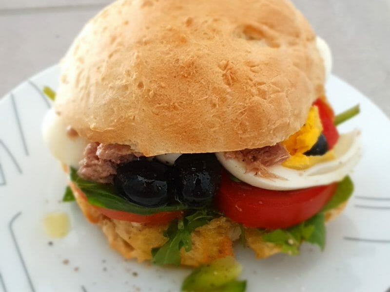 Cliquez pour zoomer ! Pain bagnat Thermomix par Nidzo