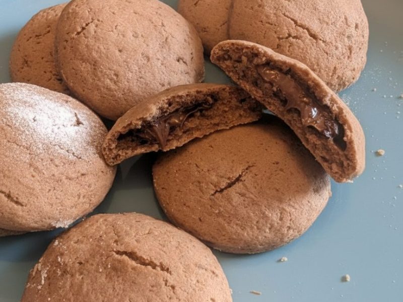 Cliquez pour zoomer ! Cookies fourrés au nutella Thermomix par cacouns