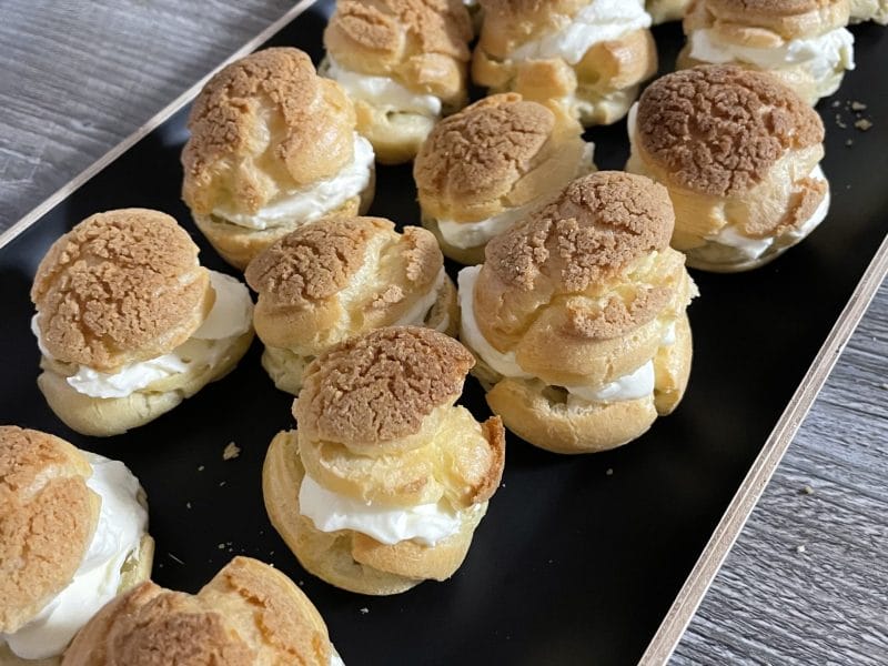 Cliquez pour zoomer ! Choux craquelin fraises chantilly Thermomix par alexia_260