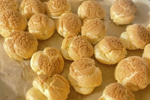 Cliquez pour zoomer ! Choux craquelin fraises chantilly Thermomix par alexia_260