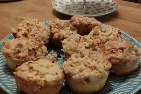 Cliquez pour zoomer ! Muffins aux pommes façon crumble Thermomix par romain62800