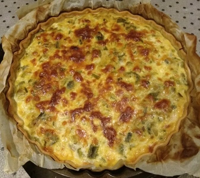 Cliquez pour zoomer ! Quiche Poireaux et Saumon Thermomix par Christine