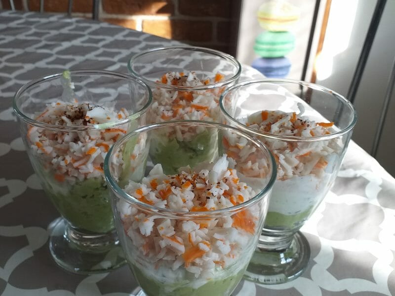 Cliquez pour zoomer ! Verrines saumon avocat Thermomix par Christine