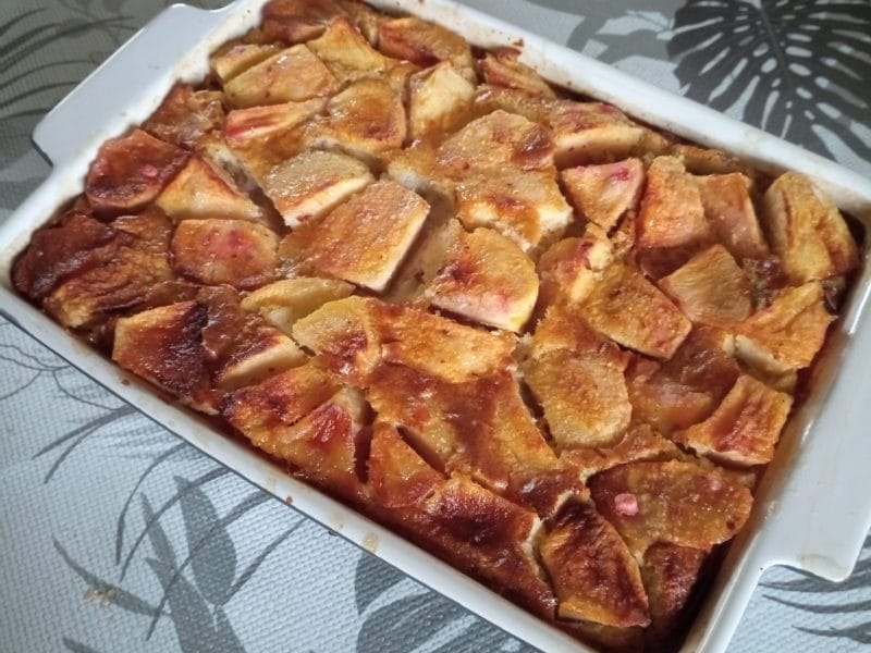 Cliquez pour zoomer ! Clafoutis aux poires et aux raisins secs Thermomix par Christine