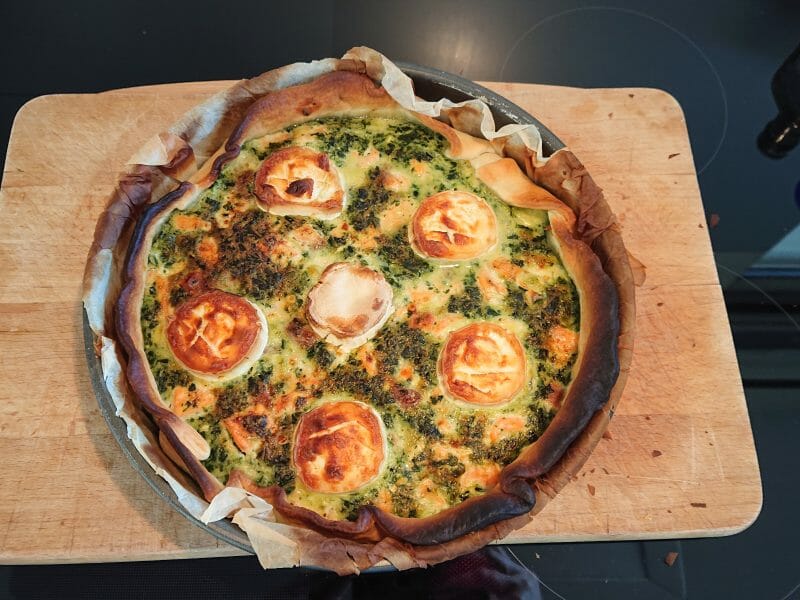 Cliquez pour zoomer ! Tarte épinards, saumon et chèvre Thermomix par Manue6666