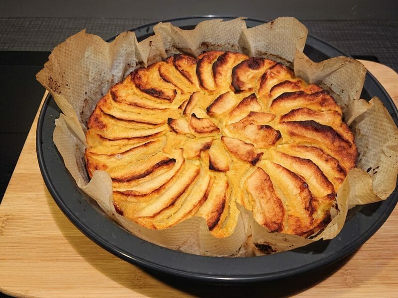 Cliquez pour zoomer ! Tarte aux pommes sans pâte Thermomix par Manue6666