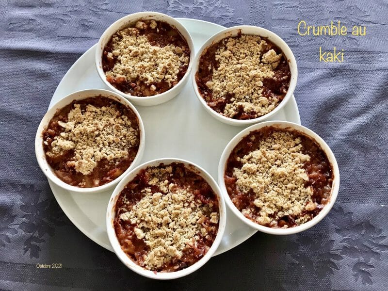 Cliquez pour zoomer ! Crumble au kaki Thermomix par NONO67