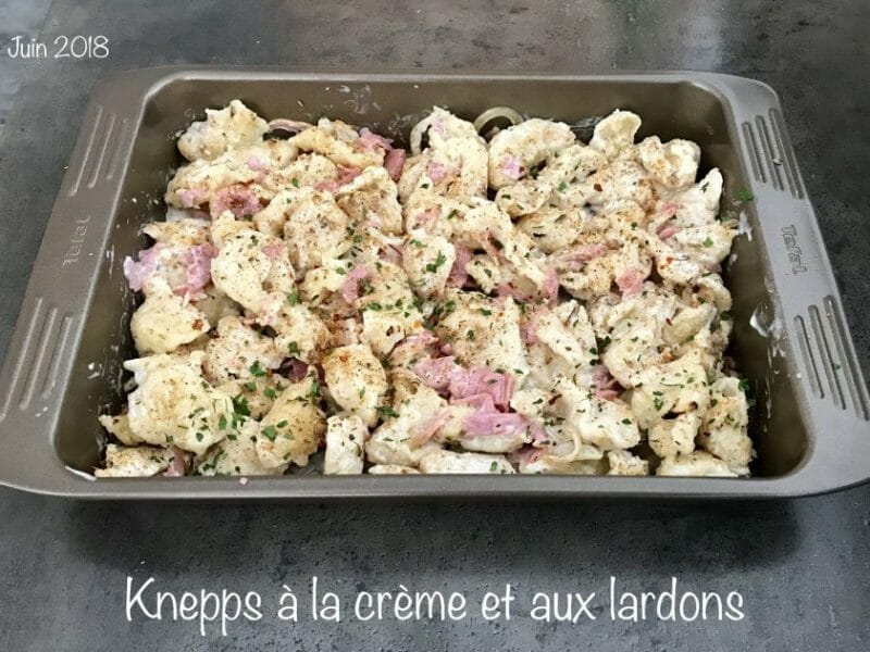 Cliquez pour zoomer ! Knepps à la crème et aux lardons Thermomix par NONO67