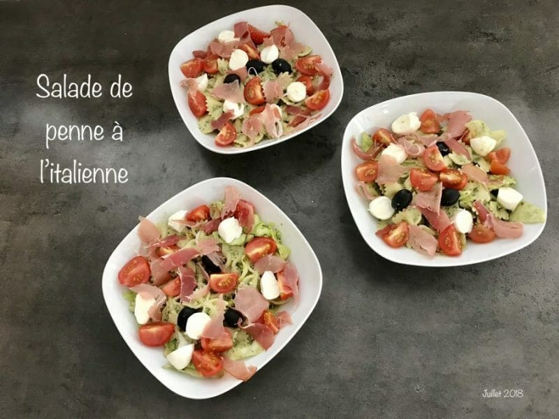 Cliquez pour zoomer ! Salade de penne à l’italienne Thermomix par NONO67