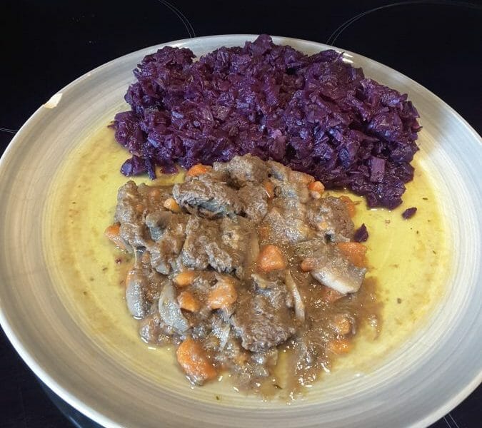 Cliquez pour zoomer ! Chou rouge, lardons et pommes Thermomix par Neptunya