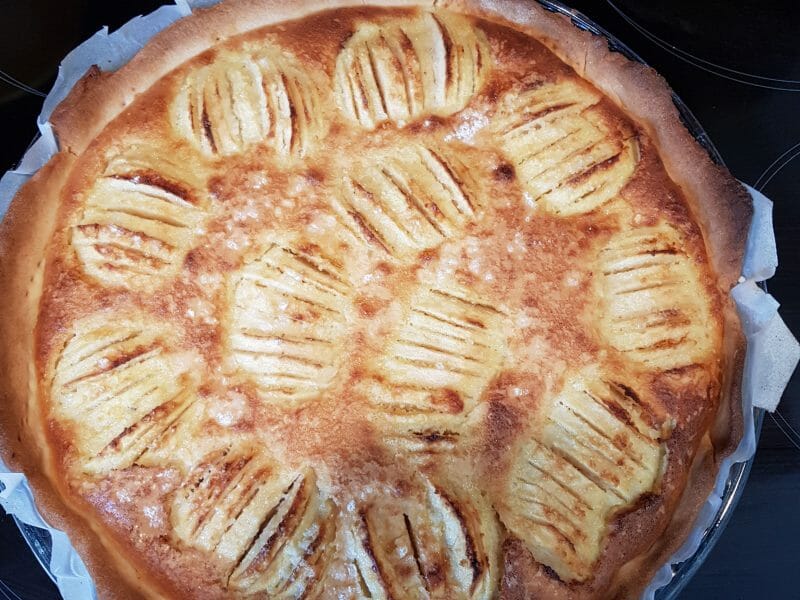 Cliquez pour zoomer ! Tarte normande aux pommes Thermomix par Neptunya