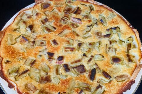 Cliquez pour zoomer ! Tarte à la rhubarbe Thermomix par Neptunya