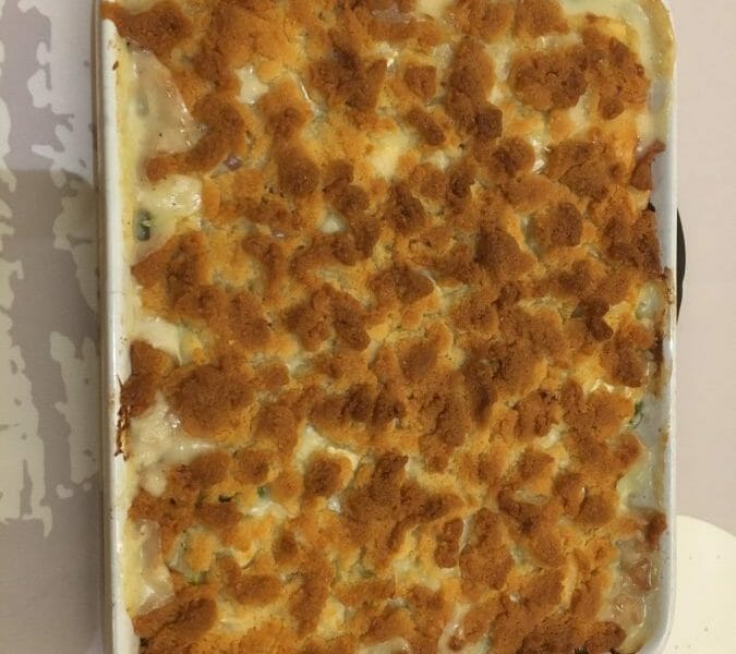 Cliquez pour zoomer ! Crumble courgettes, chèvre et lardons Thermomix par Florent1409