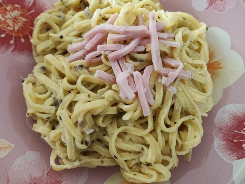 Cliquez pour zoomer ! Farfalle à la crème de courgettes Thermomix par pacifea