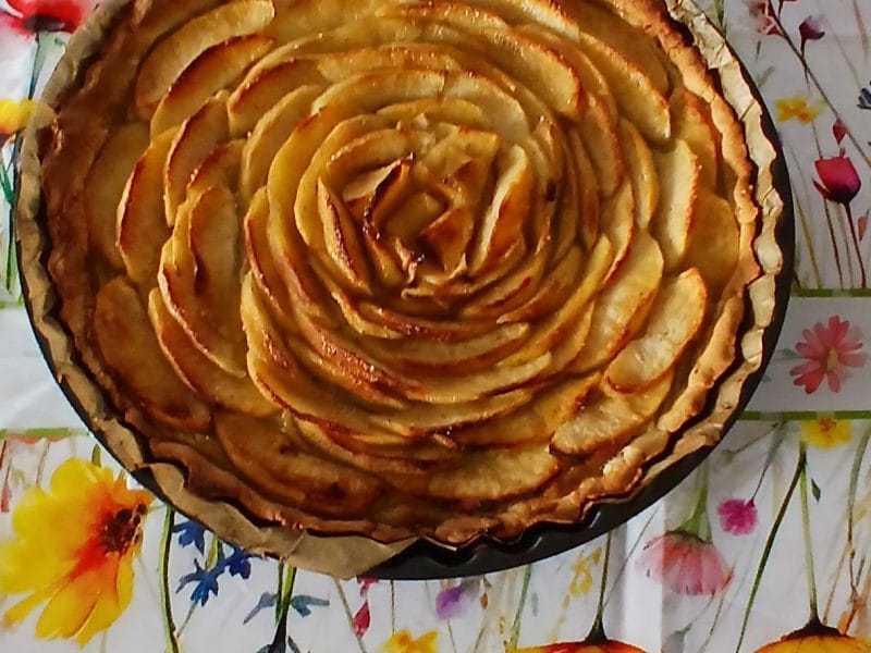 Cliquez pour zoomer ! Tarte aux pommes alsacienne Thermomix par Brigitte 🌸