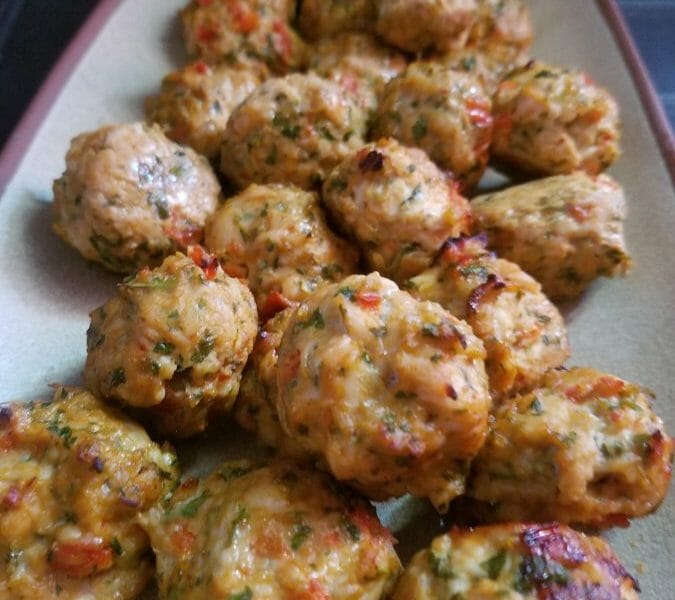 Cliquez pour zoomer ! Boulettes de poulet Thaï Thermomix par pixara