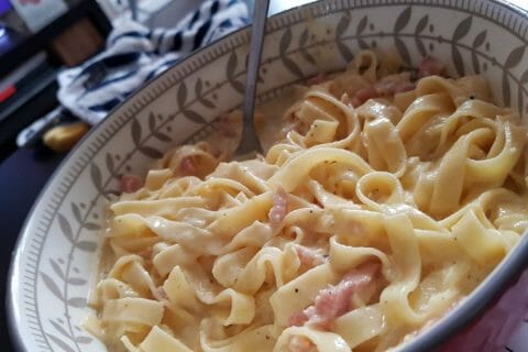 Cliquez pour zoomer ! Pâtes carbonara au Thermomix