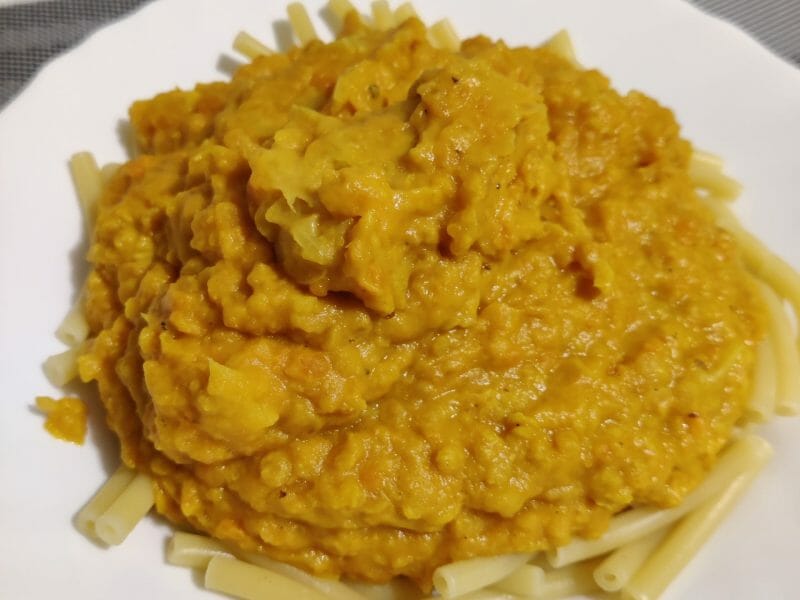 Cliquez pour zoomer ! Dhal de patate douce et de lentilles corail Thermomix par seby31