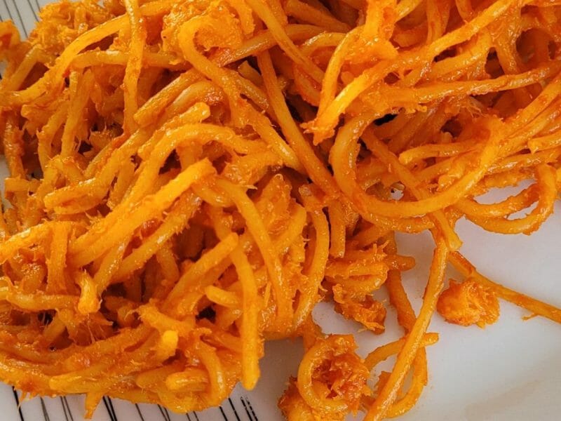 Cliquez pour zoomer ! Spaghettis aux crevettes et à l’ail Thermomix par elodie_1447