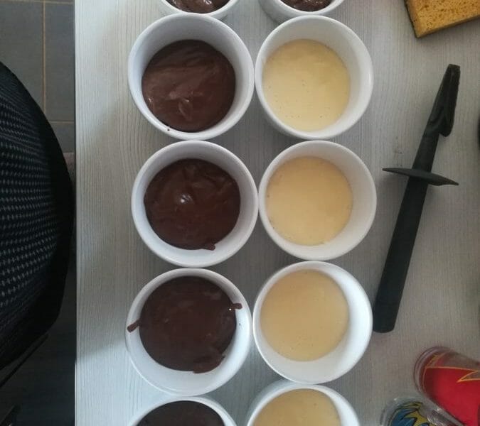 Cliquez pour zoomer ! Crème dessert au deux saveurs Thermomix par Eva46