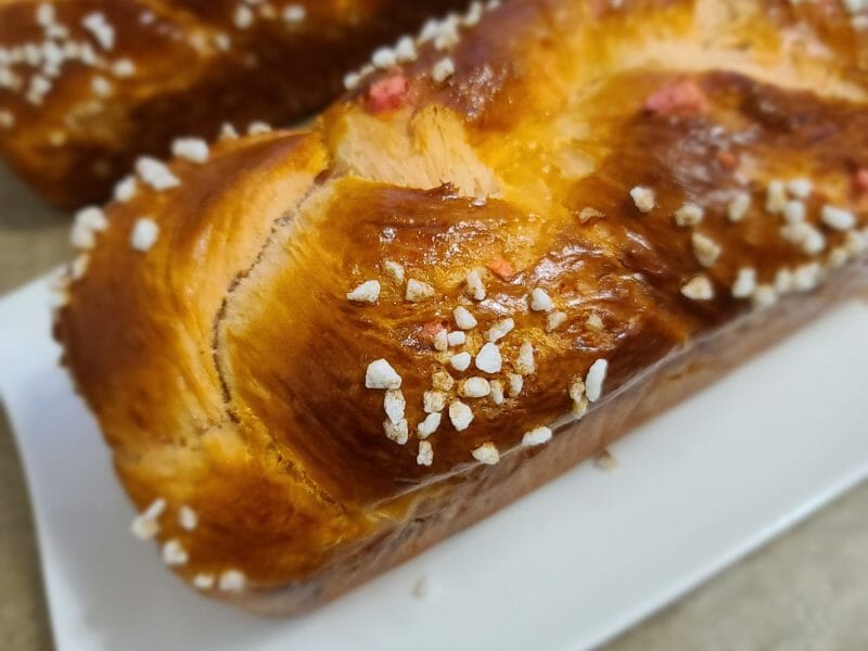 Cliquez pour zoomer ! Brioche tressée à la mie filante Thermomix par liloune94