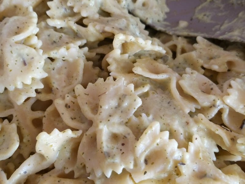 Cliquez pour zoomer ! Farfalle à la crème de courgettes Thermomix par Amiraoumsouka