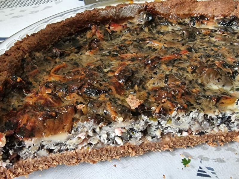 Cliquez pour zoomer ! Tarte champignons et lardons Thermomix par Virginie@40