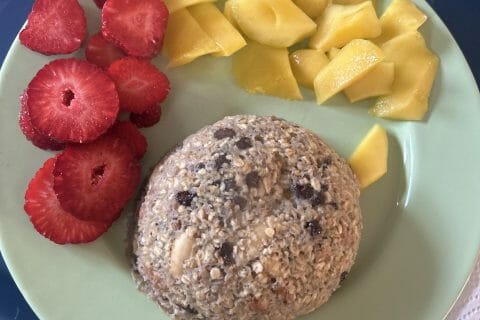 Cliquez pour zoomer ! Bowl cake banane et pépites de chocolat Thermomix par Gawel57