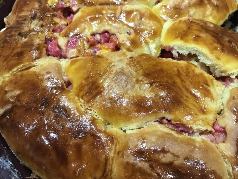 Cliquez pour zoomer ! Brioche aux pralines roses Thermomix par sylloucook